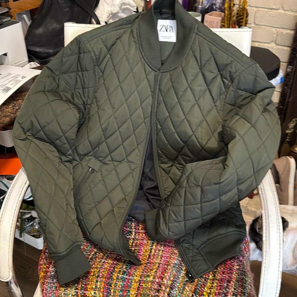 Zara Bomber (Men’s) but can be worn by women.